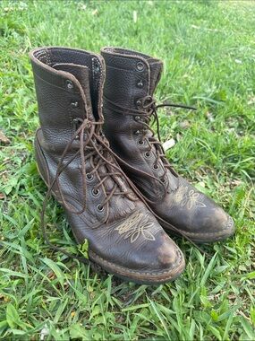 White’s boots centennial leather booties size 8.5a vintage made in USA